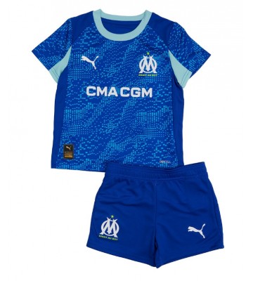 Olympique de Marseille Tredjetrøje Børn 2025-26 Kortærmet (+ Korte bukser)